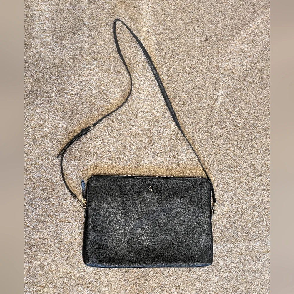 Kate Spade Polly Slim Laptop Sleeve Bag In Black